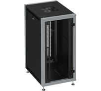 Коммутационный шкаф SYSMATRIX, 15U 600х600х800 передняя дверь-стекло, задняя перфорация SL 6615 913