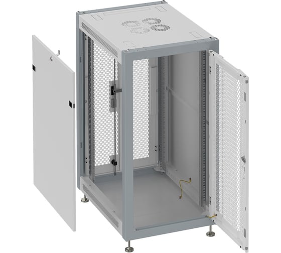 Коммутационный шкаф SYSMATRIX, 15U 600х800х800 передняя дверь-перфорация, задняя-2 створки SL6815 734
