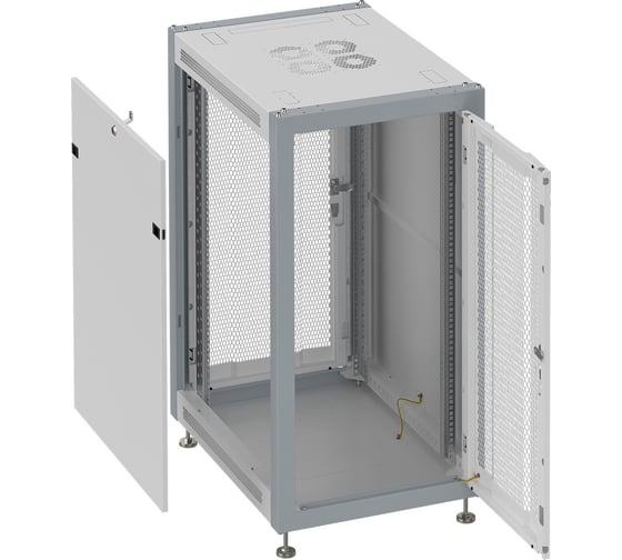 Коммутационный шкаф SYSMATRIX, 42U 600х800х2000 передняя и задняя двери-перфорация SL 6842 733