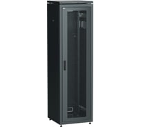 Шкаф сетевой ITK LINEA N 19 38U 600х600мм перфорированная передняя дверь черный LN05-38U66-P