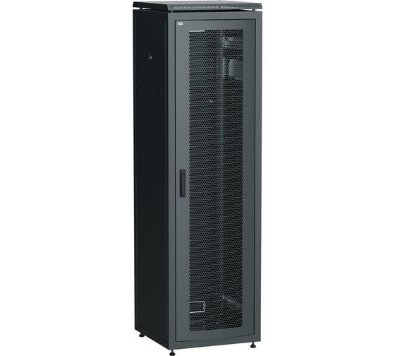Шкаф сетевой ITK LINEA N 19 38U 600х800мм перфорированная передняя дверь черный LN05-38U68-P