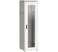 Шкаф сетевой ITK LINEA N 19 38U 600х600мм стеклянная передняя дверь задняя металлическая серый LN35-38U66-GM