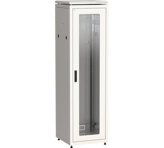 Шкаф сетевой ITK LINEA N 19 38U 600х600мм стеклянная передняя дверь задняя металлическая серый LN35-38U66-GM 1