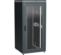 Шкаф сетевой ITK LINEA N 19 33U 800х800мм стеклянная передняя дверь задняя металлическая черный LN05-33U88-GM