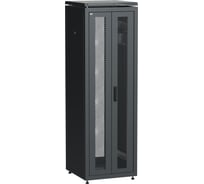 Шкаф сетевой ITK LINEA N 19 38U 600х600мм двери передняя перфорированная задняя двустворчатая перфорированная черный LN05-38U66-2PP