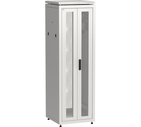 Шкаф сетевой ITK LINEA N 19 38U 600х600мм двери передняя перфорированная задняя двустворчатая перфорированная серый LN35-38U66-2PP 1