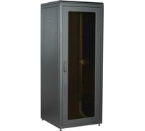 Шкаф сетевой ITK LINEA N 19 38U 800х800мм стеклянная передняя дверь задняя металлическая черный LN05-38U88-GM