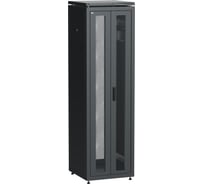 Шкаф сетевой ITK LINEA N 19 42U 600х600мм двери передняя перфорированная задняя двустворчатая перфорированная черный LN05-42U66-2PP