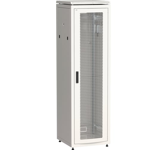 Шкаф сетевой ITK LINEA N 19 42U 600х600мм перфорированная передняя дверь серый LN35-42U66-P 1