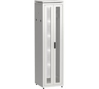 Шкаф сетевой ITK LINEA N 19 47U 600х600мм двери передняя перфорированная задняя двустворчатая перфорированная серый LN35-47U66-2PP