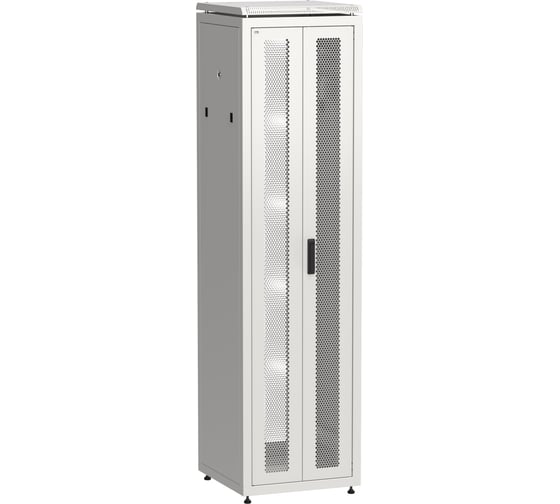 Шкаф сетевой ITK LINEA N 19 47U 600х600мм двери передняя перфорированная задняя двустворчатая перфорированная серый LN35-47U66-2PP 1