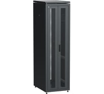 Шкаф сетевой ITK LINEA N 19 42U 600х800мм двери передняя перфорированная задняя двустворчатая перфорированная черный LN05-42U68-2PP