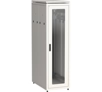 Шкаф сетевой ITK LINEA N 19 47U 600х1000мм стеклянная передняя дверь задняя перфорированная серый LN35-47U61-GP
