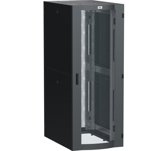 Шкаф серверный ITK LINEA S 19 42U 800х1000мм передняя дверь двухстворчатая перфорированная задняя дверь перфорированная черный RAL 9005 LS05-42U81-2PP 1