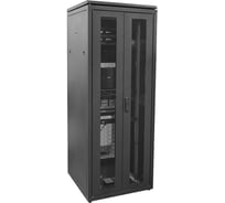 Шкаф сетевой ITK LINEA N 19 47U 800х800мм двери передняя перфорированная задняя двустворчатая перфорированная черный LN05-47U88-2PP