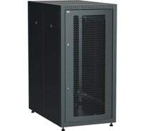 Шкаф напольный сетевой ITK LINEA E 19 24U 600х1000мм перфорированная передняя дверь задняя металлическая черный LE05-24U61-PM