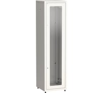 Шкаф напольный сетевой ITK LINEA E 19 33U 600х600мм стеклянная передняя дверь задняя металлическая серый LE35-33U66-GM