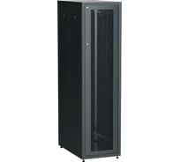 Шкаф напольный сетевой ITK LINEA E 19 47U 600х1000мм перфорированная передняя дверь задняя металлическая черный LE05-47U61-PM