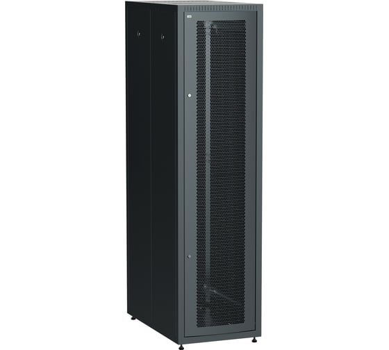 Шкаф напольный сетевой ITK LINEA E 19 47U 600х1000мм перфорированная передняя дверь задняя металлическая черный LE05-47U61-PM