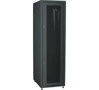 Шкаф напольный сетевой ITK LINEA E 19 42U 600х800мм перфорированная передняя дверь задняя металлическая черный LE05-42U68-PM
