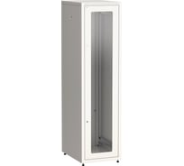 Шкаф напольный сетевой ITK LINEA E 19 47U 600х800мм стеклянная передняя дверь задняя металлическая серый LE35-47U68-GM