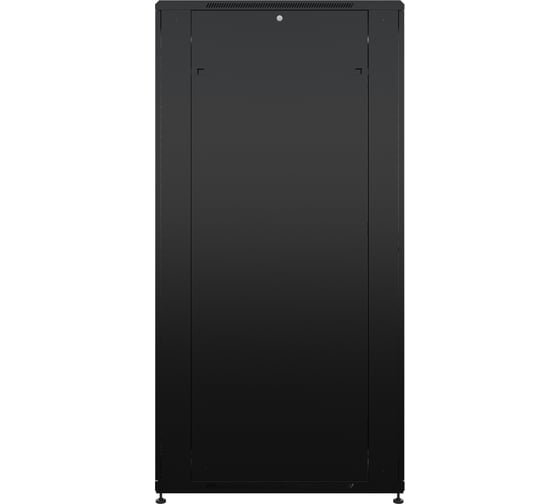 Шкаф напольный NTSS универсальный серверный R 47U 800х1200мм, 4 профиля 19, двери перфорированная и перфорированная двухстворчатая, боковые стенки съемные, регулируемые опоры, разобранный, черный RAL 9005 NTSS-R47U80120PD/PDD-BL