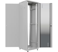 Шкаф напольный NTSS универсальный серверный R 47U 800х1000мм, 4 профиля 19, двери стекло и сплошная металл, боковые стенки съемные, регулируемые опоры, разобранный, серый RAL 7035 NTSS-R47U80100GS