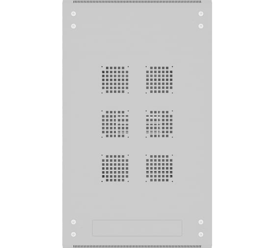 Шкаф напольный универсальный серверный NTSS R 42U 800х1200мм, 4 профиля 19, двери перфорированная и перфорированная двухстворчатая, боковые стенки съемные, регулируемые опоры, разобранный, серый RAL 7035 NTSS-R42U80120PD/PDD