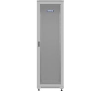 Шкаф напольный универсальный серверный NTSS R 42U 800х800мм, 4 профиля 19, двери перфорированная и сплошная металл, боковые стенки съемные, регулируемые опоры, разобранный, серый RAL 7035 NTSS-R42U8080PD