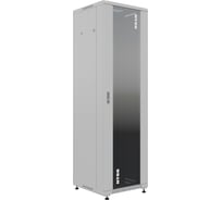 Шкаф напольный универсальный серверный NTSS R 18U 600х800мм, 4 профиля 19, двери стекло и сплошная металл, боковые стенки съемные, регулируемые опоры, разобранный, серый RAL 7035 NTSS-R18U6080GS