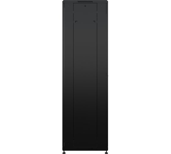 Шкаф напольный универсальный серверный NTSS R 42U 600х1000мм, 4 профиля 19, двери стекло и сплошная металл, боковые стенки съемные, регулируемые опоры, разобранный, черный RAL 9005 NTSS-R42U60100GS-BL