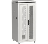 Шкаф сетевой ITK LINEA N 19 24U, 600х600мм, двери передняя перфорированная, задняя двустворчатая, перфорированная, серый LN35-24U66-2PP