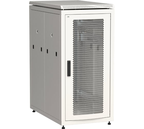 Шкаф сетевой ITK LINEA N 19 28U, 600х1000мм, перфорированная передняя дверь, серый LN35-28U61-P 1
