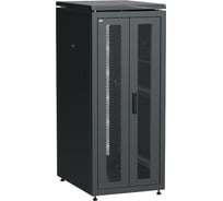 Шкаф сетевой ITK LINEA N 19 28U, 600х800мм, двери передняя перфорированная, задняя двустворчатая, перфорированная, черный LN05-28U68-2PP