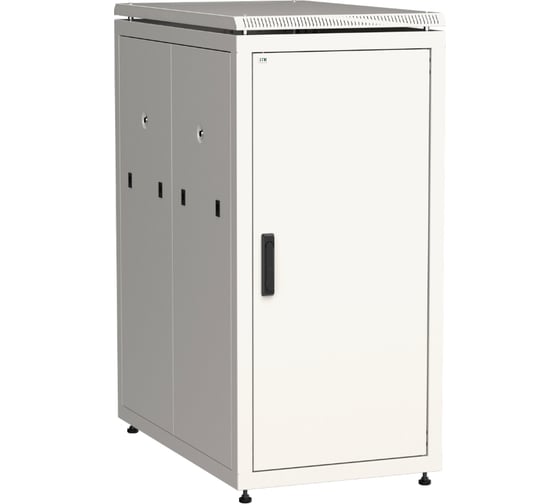 Шкаф сетевой ITK LINEA N 19 28U, 600х1000мм, металлическая передняя дверь, серый LN35-28U61-M 1