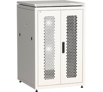 Шкаф сетевой ITK LINEA N 19 24U, 800х800мм, двери передняя перфорированная, задняя двустворчатая, перфорированная, серый LN35-24U88-2PP