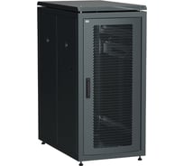 Шкаф сетевой ITK LINEA N 19 24U, 600х1000мм, перфорированная передняя дверь, черный LN05-24U61-P