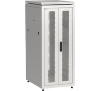 Шкаф сетевой ITK LINEA N 19 28U, 600х800мм, двери передняя перфорированная, задняя двустворчатая, перфорированная, серый LN35-28U68-2PP