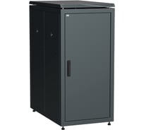 Шкаф сетевой ITK LINEA N 19 24U, 600х1000мм, металлическая передняя дверь, черный LN05-24U61-M