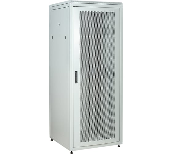 Шкаф сетевой ITK LINEA N 19 33U, 800х800мм, перфорированная передняя дверь, задняя металлическая, серый LN35-33U88-PM 1