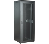 Шкаф сетевой ITK LINEA N 19 33U, 800х800мм, перфорированная передняя дверь, задняя металлическая, черный LN05-33U88-PM
