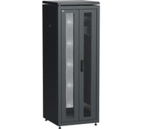 Шкаф сетевой ITK LINEA N 19 33U, 600х600мм, двери передняя перфорированная, задняя двустворчатая, перфорированная, черный LN05-33U66-2PP