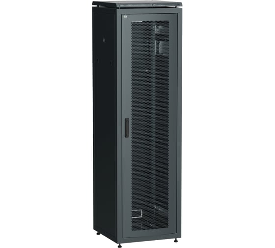 Шкаф сетевой ITK LINEA N 19 33U, 600х800мм, перфорированная передняя дверь, черный LN05-33U68-P 1