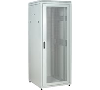 Шкаф сетевой ITK LINEA N 19 28U, 800х800мм, перфорированная передняя дверь, задняя металлическая, серый LN35-28U88-PM