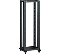 Стойка двухрамная ITK LINEA F на роликах 42U 600х600мм черная LF05-42U66-2RM