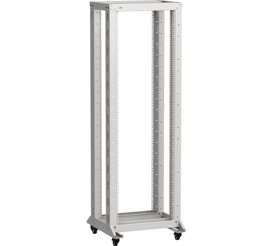 Стойка двухрамная ITK LINEA F на роликах 42U 600х600мм серая LF35-42U66-2RM