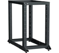 Стойка двухрамная ITK LINEA F 42U 600х600-1000мм черная LF05-42U61-2GM