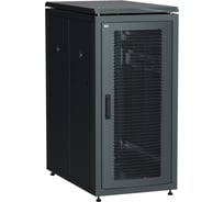 Шкаф напольный сетевой ITK LINEA N 19 24U 800х1000мм перфорированная передняя дверь задняя перфорированная черный LN05-24U81-PP