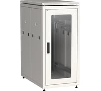 Шкаф напольный сетевой ITK LINEA N 19 28U 800х1000мм стеклянная передняя дверь задняя металлическая серый LN35-28U81-GM