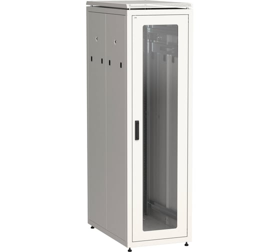 Шкаф напольный сетевой ITK LINEA N 19 47U 800х1000мм стеклянная передняя дверь задняя металлическая серый LN35-47U81-GM